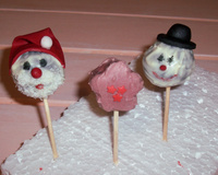 Cake pop de Papai Noel