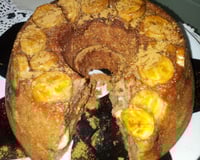 Bolo de banana com canela