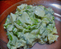 Salada de maionese de folhas