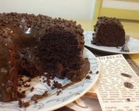 Bolo de chocolate meio amargo do Vitor