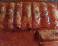 Lasanha de massa de pastel