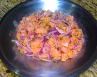 Ceviche de salmão