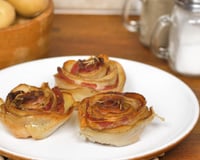 Flor de batata com bacon