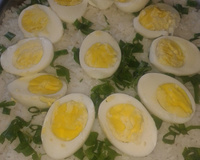 Virado de ervilhas com calabresa e ovos