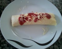 Massa panqueca com creme de leite