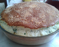 Souflé delicioso de espinafre sucesso garantido