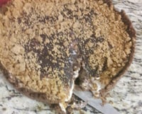 Cheesecake de paçoca e brigadeiro