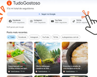 Conheça o novo perfil do TudoGostoso e receba nossas receitas no seu feed