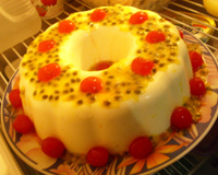 Pudim de geladeira sabor maracujá