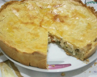 Torta de palmito com requeijão