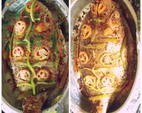 Matrinchã assado na churrasqueira