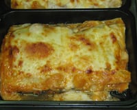 Carne moída com queijo (Lasanha de pobre).