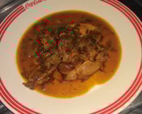 Moela de frango acebolada