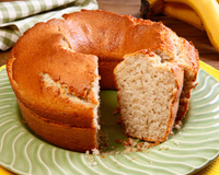 Bolo de banana de liquidificador