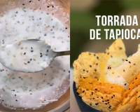 O segredo aqui é o forno: receita de torrada de tapioca crocante de 3 ingredientes muito fácil de fazer pro lanche ou café da manhã
