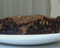 Brownie de chocolate e banana