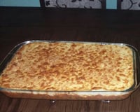 Escondidinho de mandioca com carne seca