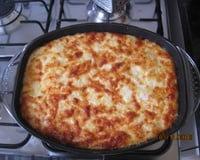 Escondidinho de mandioca com carne seca