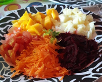 Receita de salada light de frutas com verduras