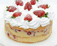 Bolo com recheio de creme