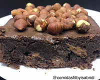 Brownie de avelã fit 