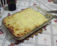 Torta de pão de forma quente