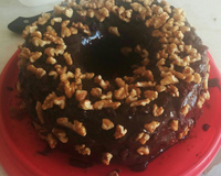 Bolo de frutas com açúcar mascavo