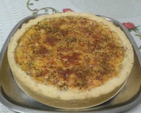 Quiche de queijo e presunto