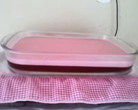 Gelatina cremosa com creme de leite