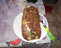 Rocambole de carne moída