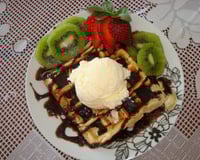 Waffle simples e delicioso