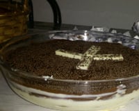 Pavê de chocolate e creme prático