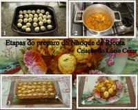 Nhoque de ricota, criação do Lúcio Cezar