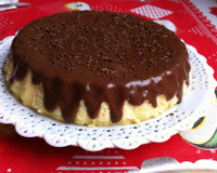 Cheesecake prático com ganache