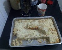 Cuca de pão com doce de leite