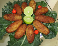 Bolinho de bacalhau com mandioca