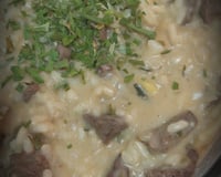 Risoto de filé mignon e mostarda