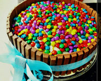 Bolo de Kit Kat à minha moda