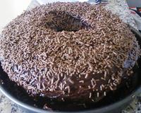 Bolo de chocolate de liquidificador