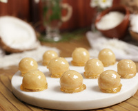 Bala de coco caramelizada fácil