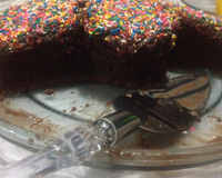 Bolo nega maluca de liquidificador