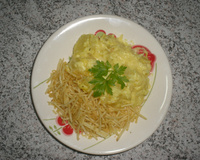 Batatas ao creme de queijo