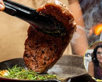 Paola Carosella revela o erro comum na temperatura da frigideira que impede a crosta perfeita ao selar a carne