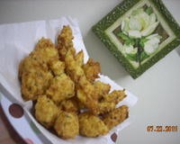 Bolinho de arroz crocante