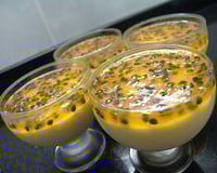 Deliciosa mousse de maracujá