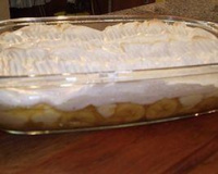 Doce de banana com creme