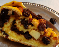 Pão de maçã com passas