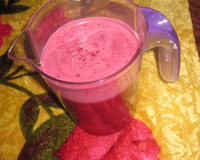 Suco de beterraba com inhame