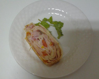 Rocambole  de massa de pastel