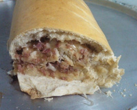 Pão italiano recheado